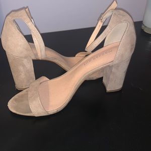 Madden Girl Beige Strappy Heels